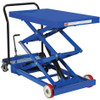 Vestil Steel Premium Double Scissor Lift Cart with Foot Release, 1000 lb. Capacity, 40-1/2" x 24" Platform - CART-1000-D-FR