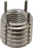 Jergens Thread Locking Insert: 3/8-24 Internal Thread, 9/16-12 External Thread, UNF, 1/2" OAL, Heavy-Duty Keylocking Stainless Steel 215-066504 - 82497363