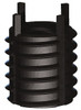 Jergens Thread Locking Insert: M10 x 1.5 Internal Thread, M16 x 1.5 External Thread, Metric Coarse, 16 mm OAL, Heavy-Duty Keylocking Carbon Steel 215-065967 - 82496894