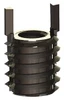 Jergens Thread Locking Insert: M4 x 0.7 Internal Thread, M8 x 1.25 External Thread, Metric Coarse, 8 mm OAL, Heavy-Duty Keylocking Stainless Steel 215-066363 - 02232429