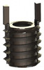 Jergens Thread Locking Insert: M6 x 1 Internal Thread, M12 x 1.25 External Thread, Metric Coarse, 12 mm OAL, Heavy-Duty Keylocking Stainless Steel 215-066365 - 02232445