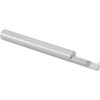Micro 100 Single Point Theading Tool: 0.2" Min Thread Dia, 24 to 56 TPI, 0.6" Cut Depth, Internal, Solid Carbide 1/4" Shank, 2-1/2" OAL, 60 ° Profile, 0.045" Projection from Edge, Bright/Uncoated IT-200600 - 05839519
