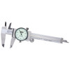 Insize Dial Caliper: 4'' Range, 0.001'' Graduation, 0.1'' per Revolution 1.181'' Jaw Length, White Face, ± 0.0015'' Accuracy 1311-4 - 28731057