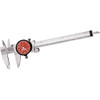 Starrett Dial Caliper: 6'' Range, 0.001'' Graduation, 0.1'' per Revolution 1-1/2'' Jaw Length, Red Face, 0.001'' Accuracy 64516 - 86435062