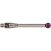 Renishaw CMM Ball Stylus: 4 mm Ball Dia, 31 mm OAL, M3 Ruby Point, Stainless Steel Stem A-5000-3554 - 00551689