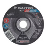 Walter Surface Technologies ALLSTEEL XTRA™ Grinding Wheel, Type 27, 5" Dia, 1/8" Thick, 7/8" Hole, Aluminum Oxide, 30 Grit, Resinoid Bond, 12200 Max RPM, Use with Angle Grinder - 08C502