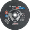 Walter Surface Technologies ALLSTEEL XTRA™ Grinding Wheel, Type 27, 9" Dia, 1/4" Thick, 7/8" Hole, Aluminum Oxide, 24 Grit, Resinoid Bond, 6600 Max RPM, Use with Angle Grinder - 08C900