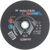 Walter Surface Technologies ALLSTEEL XTRA™ Grinding Wheel, Type 27, 9" Dia, 1/8" Thick, 7/8" Hole, Aluminum Oxide, 30 Grit, Resinoid Bond, 6600 Max RPM, Use with Angle Grinder - 08C902
