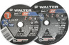 Walter Surface Technologies | ZIP™ | Cut-Off Wheel 4" Dia x 1/4" Thick x 3/8" Arbor, TYPE 1, Grit 24, PK 25 - 11L433