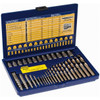 IRWIN HANSON Spiral Flute Screw Extractor & Drill, 35 Pc Set, Includes (13) Multi-Spline Screw Extractors: 1/8 to 1/2", (16) LH Cobalt Drills: 5/64 to 1/2", Fits 1/8", 5/32", 3/16", 7/32", 1/4" Screws 11135ZR - 48658314