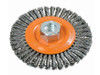 Walter Surface Technologies | Wire Wheel Brushes | Stringer Bead Knot Twisted Brush | 6" Dia, 1/4" Thick, 5/8"-11 Arbor - 13K604B