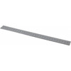 PEC Tools Steel Rule: Metric Graduation, Rigid, 1" OAW Silver, Satin Chrome-Plated, 0.5 & 1 mm Graduation 752-300 - 01470970