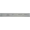 PEC Tools Steel Rule: Metric Graduation, Rigid, 3/4" OAW Silver, Satin Chrome-Plated, 0.5 & 1 mm Graduation 752-150 - 01470962