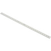 SPI Steel Rule: 300 mm OAL, Metric Graduation, Flexible, 12.7 mm OAW Silver, Satin Chrome-Plated, 1/2" Graduation 14-685-2 - 76417807