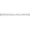 Starrett Steel Rule: 11-3/4" OAL, Decimal & Metric Graduation, Flexible, 1/2" OAW Silver, Satin Chrome-Plated, 0.02, 0.1, 1/2 & 1/50" Graduation 56696 - 86413085