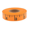 Made in USA 60 Ft. Long x 5/8 Inch Wide, 1/4 Inch Graduation, Orange, Adhesive Tape Measure Reads Right to Left TABLEMEASURE - 00322420
