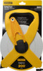 Stanley Tape Measure: 200 ft. Long, 1/2" Width 1/8" Graduation, Engineer Scale Graduation, Black & Yellow Case 34-793 - 04614517