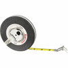 Starrett Tape Measure: 50 ft. Long, 3/8" Width, Yellow Blade 1/16" Graduation, L3 Graduation, Black Case 65949 - 58692245