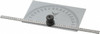 PEC Tools 0 to 6 Inch Rule Measurement Range, 0 to 180° Angle Measurement Range, Rectangle Head Tempered Steel Protractor and Depth Gage 1° Angle Graduation, 3-5/16 Inch Head Length, 2 Inch Head Width 5190 - 04930236