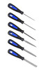 Williams Industrial Tools 6 pc Smooth Cut Handled Engineering File Set in Snap Pouch - 1-476-04-3-2-W