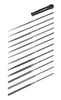 Williams Industrial Tools 12 pc 5-1/2" Smooth Cut Needle File Set - 2-472-14-2-0-W