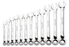 Williams Industrial Tools 12 pc Metric Reversible Ratcheting Combination Wrench Set - JHWMWS-12RC