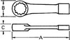 Williams Industrial Tools 12-Point Metric 50 mm Straight Pattern Box End Striking Wrench - JHWSFH1812BW