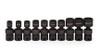 Williams Industrial Tools 10 pc 3/8" Drive 6-Point Metric Universal Socket Set  on Rail and Clips - JHW36910