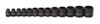 Williams Industrial Tools 12 pc 3/8" Drive 12-Point Metric Shallow Socket Set  on Rail and Clips - JHW36923