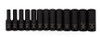 Williams Industrial Tools 12 pc 3/8" Drive 12-Point Metric Deep Socket Set  on Rail and Clips - JHW36924