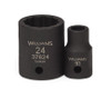 Williams Industrial Tools 1/2" Drive 12-Point Metric 15 mm Shallow Impact Socket - JHW37615