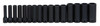 Williams Industrial Tools 16 pc 1/2" Drive 6-Point Metric Deep Socket Set on Rail and Clips - JHWMS-1416RC