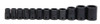 Williams Industrial Tools 12 pc 1/2" Drive 6-Point Metric Shallow Impact Socket on Rail and Clips - JHWMS4-12HRC