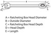 Williams Industrial Tools 11/32" 12-Point SAE Standard Ratcheting Combination Wrench - JHW1211RS