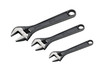 Bahco 3 pc SAE Adjustable Industrial Black Finish Wrench Set - BAH80RUS3