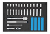 Williams Industrial Tools 29 pc 3/8 Drive 6-Point Metric Shallow & Deep Socket Set in 1/3 Foam Drawer Inset - JHWFMSB-29F