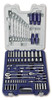 Williams Industrial Tools 95 pc 1/4" & 3/8" Drive 6 & 12-Point SAE Master Socket, Wrench & Screwdriver Set Rugged Case System - JHW50611B