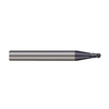 Micro 100 2 Flute Metric Solid Carbide nACRo Coated Ball Nose Single End Mills