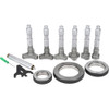 SPI Mechanical Inside Micrometer Set: 1.6000 to 4.0000" Range, 1 Extension Rod Ratchet Stop Thimble 10-740-9 - 00343095