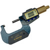 iGaging Electronic Outside Micrometer: 1 to 2", Solid Carbide Face, IP54 0.000050" Resolution, Ratchet Stop Thimble 35-054-U02 - 17621202