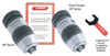 LLambrich Certified Precision Keyless Drill Chuck, 1/32 - 1/2" Capacity, 2JT Taper Mount - JKT-130J2