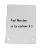 Flexbar Flat Acyrlic Replacement Shields 12" x 16" Carton of 3 - 13123