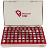 Vermont Gage Class ZZ Plug Gage Set: 24 to 25.48 mm Range, 75 Pc -0.005mm Tolerance, 75 Pieces 102201000 - 40427478