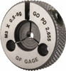 GF Gage Threaded Ring Gage: M3 x 0.50 Thread, Metric, Class 6G, Go Class 6G R0300506GGK - 55334213