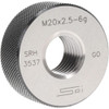SPI Threaded Ring Gage: M20 x 2.50 Thread, Metric, Class 6G, Go Class 6G, Oil Hardened Non-Shrinking Steel (OHNS), , NPL Traceability Certification Included 34-505-8 - 75890525