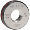 SPI Threaded Ring Gage: M20 x 2.50 Thread, Metric, Class 6G, No Go Class 6G, Oil Hardened Non-Shrinking Steel (OHNS), , NPL Traceability Certification Included 34-506-6 - 75890533