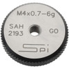 SPI Threaded Ring Gage: M4 x 0.70 Thread, Metric, Class 6G, Go Class 6G, Oil Hardened Non-Shrinking Steel (OHNS), , NPL Traceability Certification Included 34-469-7 - 75890301