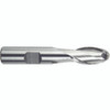 Morse Cutting Tools 96463 Ball Nose End Mill, 5/16" Dia. x 3/4" LOC x 3/8" Shank Dia. x 2-1/2" OAL, 2 FL, HSS, TiN, Series 1887G - 1021773