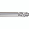 Morse Cutting Tools 57153 Ball Nose End Mill, 17/64" Dia. x 3/4" LOC x 5/16" Shank Dia. x 2-1/2" OAL, 4 FL, Carbide, Uncoated, Series 5942 - 1026471