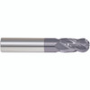 Morse Cutting Tools 93111 Ball Nose End Mill, 15/32" Dia. x 1" LOC x 1/2" Shank Dia. x 3" OAL, 4 FL, Carbide, AlTiN, Series 5942T - 1028431